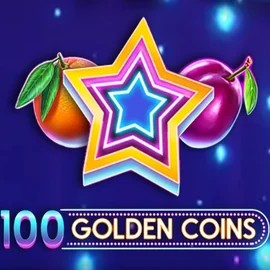 100 Golden Coins online game logo by Amusnet Interactive on pelikioskiscasino.fi
