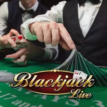 Live Blackjack slot logo by Evolution at Pelikioski Casino