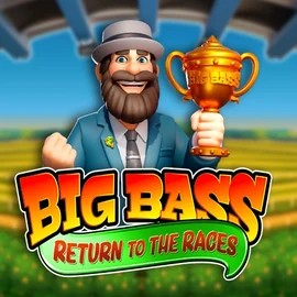 Big Bass Return to the Races logo – Slots by Pragmatic Play at Pelikioski Casino