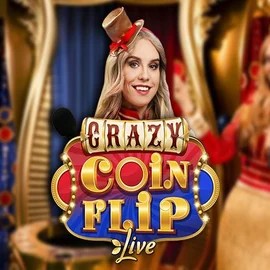Enjoy Crazy Coin Flip by Evolution – logo hosted on pelikioskiscasino.fi