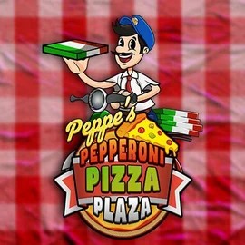 Peppe’s Pepperoni Pizza Plaza slot logo by Pragmatic Play at Pelikioski Casino