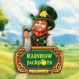 Rainbow Jackpots Megaways online game logo by Red Tiger Gaming on pelikioskiscasino.fi