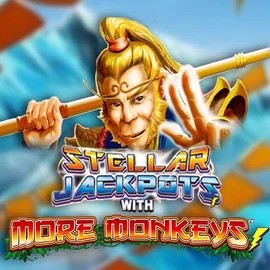 Stellar Jackpots with More Monkeys by Lightning Box Game, showcased at pelikioskiscasino.fi – game logo